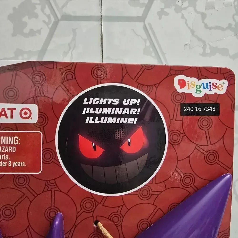 New Pokémon Gengar Light Up Halloween Mask Unisize 8+